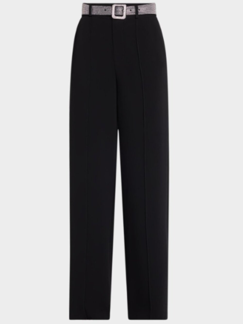 Cinq à Sept ZP1000A1319Z Women's Heatset Belt Ester Pants Size 0/XS Black NWT
